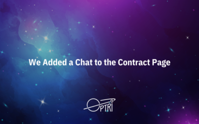 We Added a Chat to the Contract Page