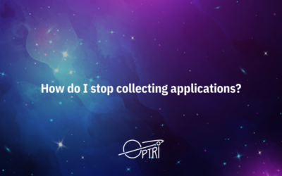 How do I stop Collecting Applications?